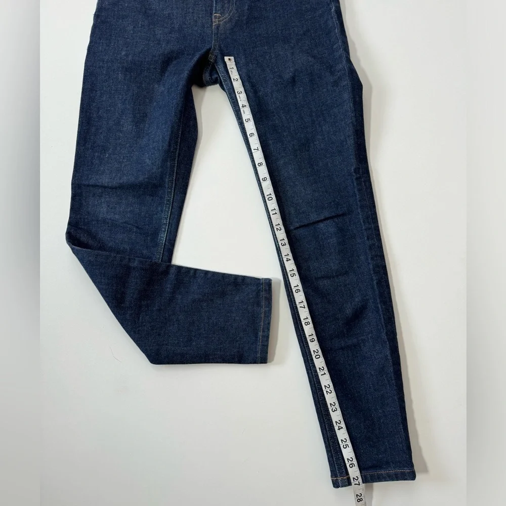 Everlane High Rise Skinny Ankle Crop Minimalist Dark Indigo Jeans Size 27/4
